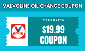 $19.99 Valvoline Oil Change Coupon