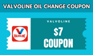 Valvoline $7 Oil Change Coupon